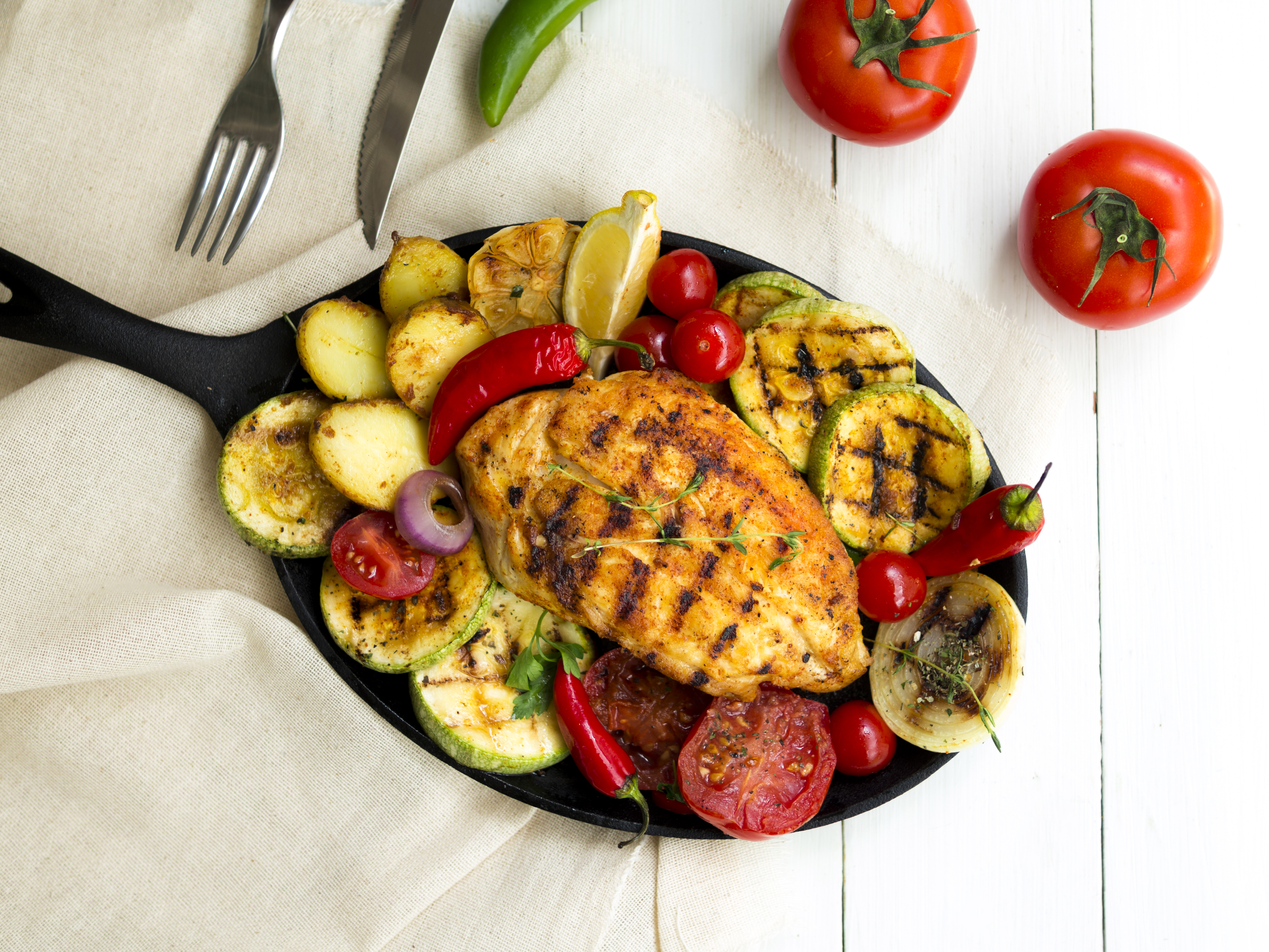 Frango Grelhado com Legumes